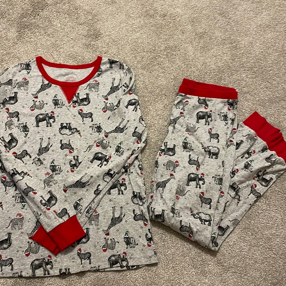 Wondershop by Target safari print Christmas pajama set